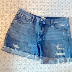 Gap destroyed jeans shorts
